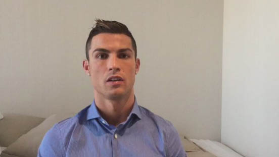 Ronaldo hizo una donación a la ONG Save the Children para ayudar a las familias y niños en Siria.