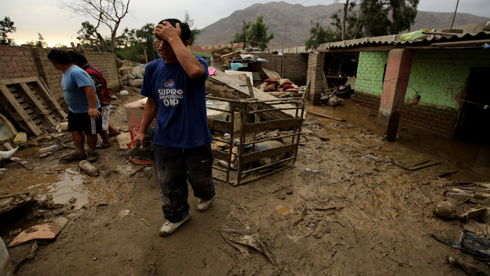 Unos 100.000 damnificados han dejado las fuertes lluvias en el Perú.