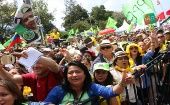 El pasado sábado el pueblo ecuatoriano acudió al Festival Victoria Popular para celebrar el triunfo de Lenín Moreno.