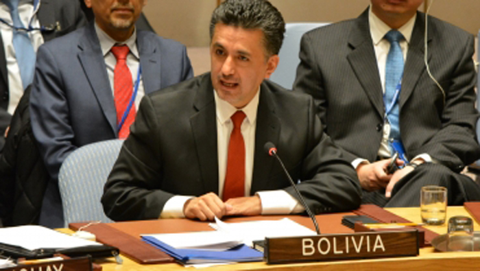 Bolivia aboga por la no intervención unilateral de Estados Unidos sobre Siria y defiende la paz entre Palestina e Israel.